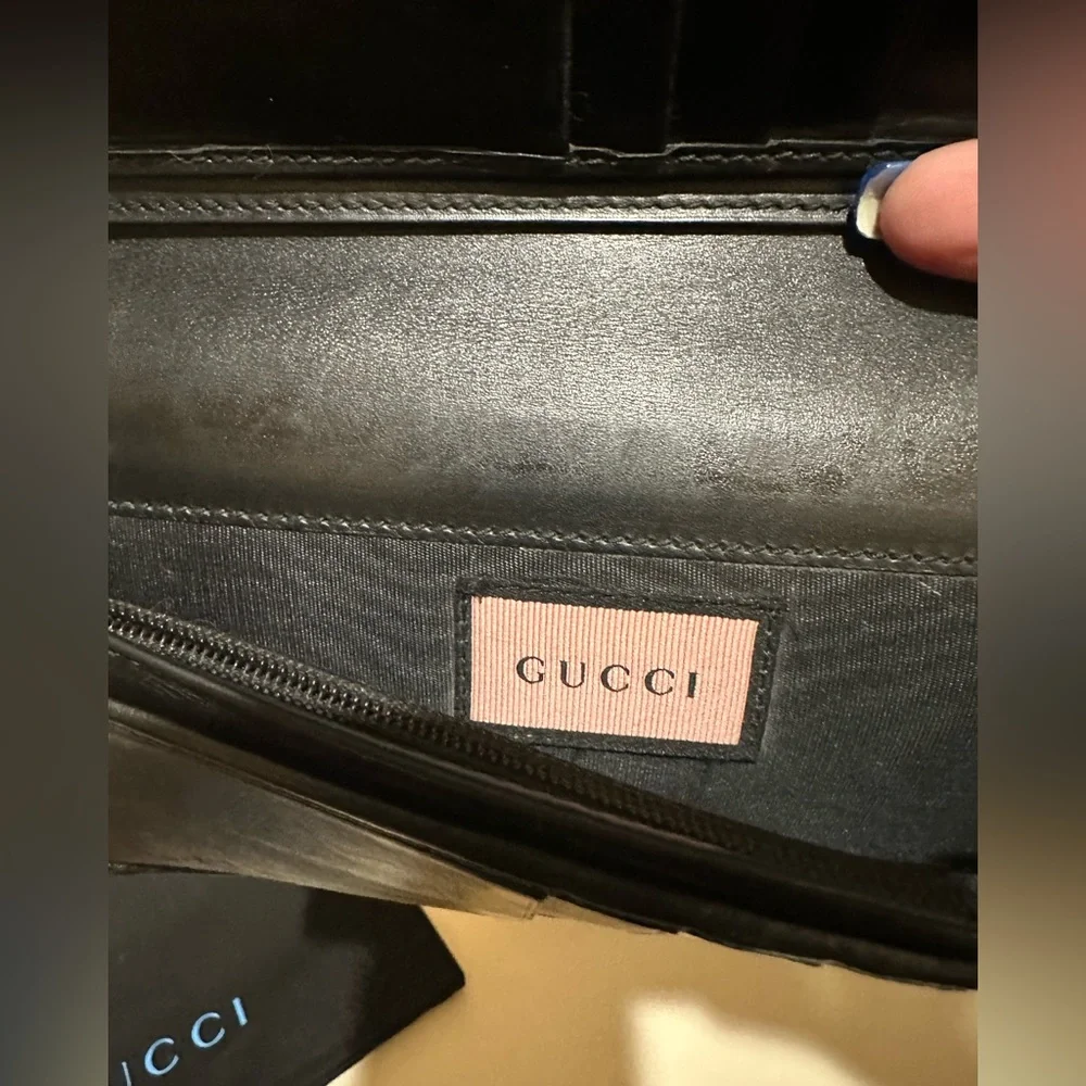 Gucci Ghost Bifold Calf Long Wallet W/box dustbag and cards